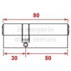 Cylindre européen TESA TE5 30X50 laiton