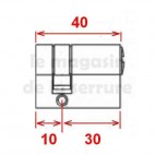 Cylindre européen TESA TE5 10X30 laiton