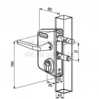 Serrure portail LOCINOX LC40