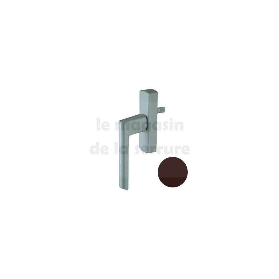 Poignée SI 1 doigt MARRON FONCE pour SIEGENIA Poignée SI 1 doigt MARRON FONCE pour SIEGENIA