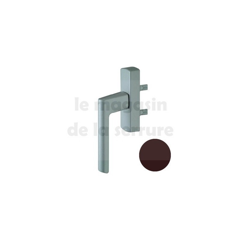 Poignée SI 2 doigts MARRON FONCE pour SIEGENIA Poignée SI 2 doigts MARRON FONCE pour SIEGENIA