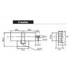 Cylindre rond BRICARD BLOCTOUT A BOUTON menuiserie bois