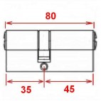 Cylindre européen TESA TE5 35X45 laiton