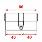 Cylindre européen TESA TE5 40X40 laiton