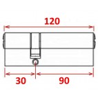 Cylindre européen TESA TE5 30X90 laiton