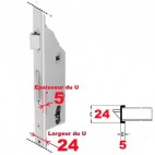 8401-U24/5-32 axe 34 Serrure  SOBINCO 3 points