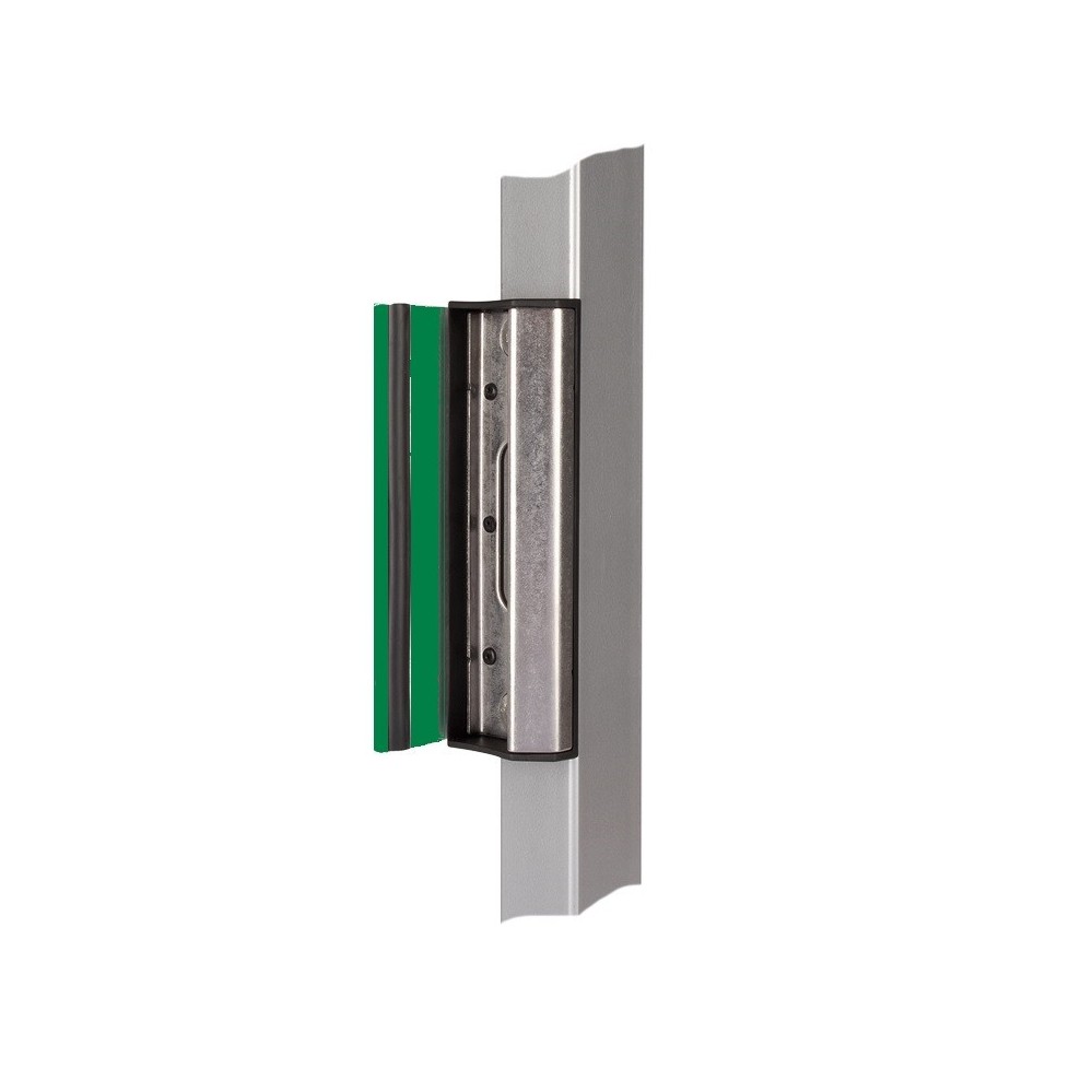 Gache butée verte 6005 profil carré pour serrure LOCINOX