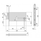 Serrure horiz CISA 70/137 4436070