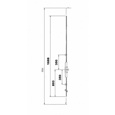 GK575 Crémone AUBI axe 7.5 FFH 1700-2000