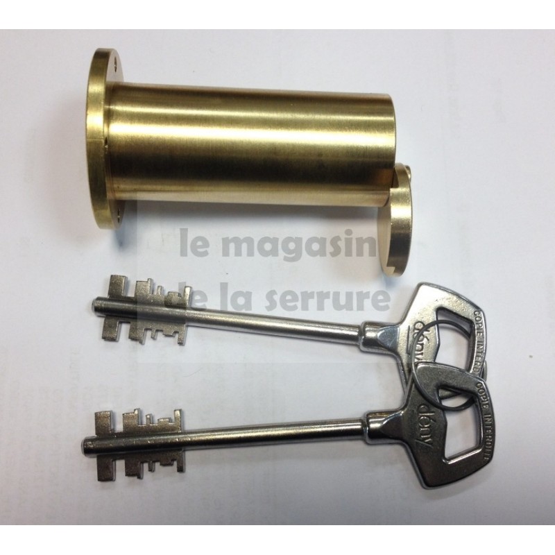 60 MM AVEC CACHE 2 CLES EMBASE ORDINAIRE 32 LAITON CYLINDRE DENY 60 MM AVEC CACHE 2 CLES EMBASE ORDINAIRE 32 LAITON CYLINDRE DENY
