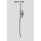 628498 4 galets axe 17 GR1800 Coulissant ROTO