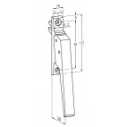 611-7925 Poignée 1 fourche  SOBINCO REYNOLDS