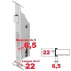 8401-U22/6.5-30 axe 34 Serrure  SOBINCO 3 points