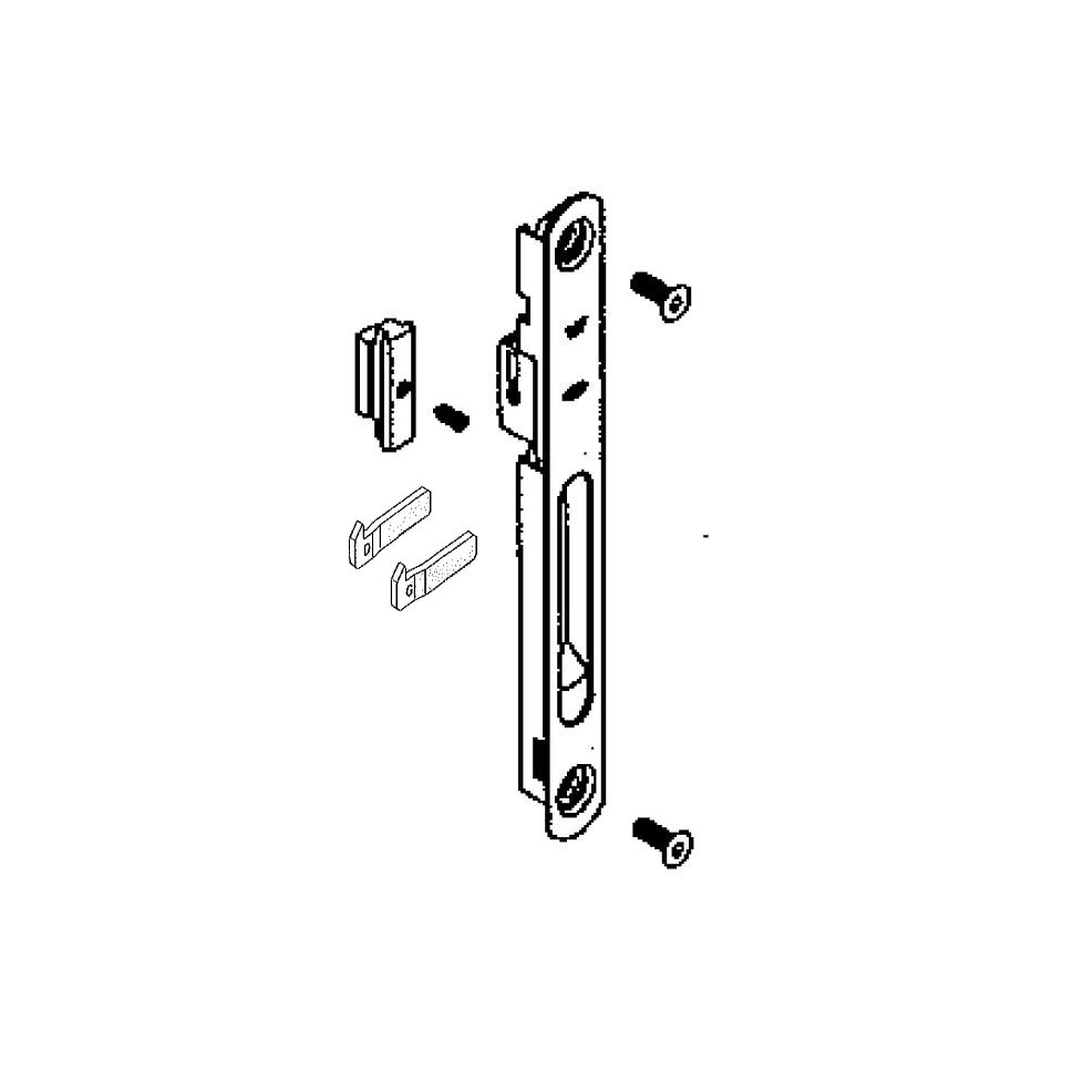 234382 Cuvette simple coulissant ALU SCHUCO avec crochets