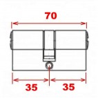 35X35 TE5 Cylindre européen TESA laiton