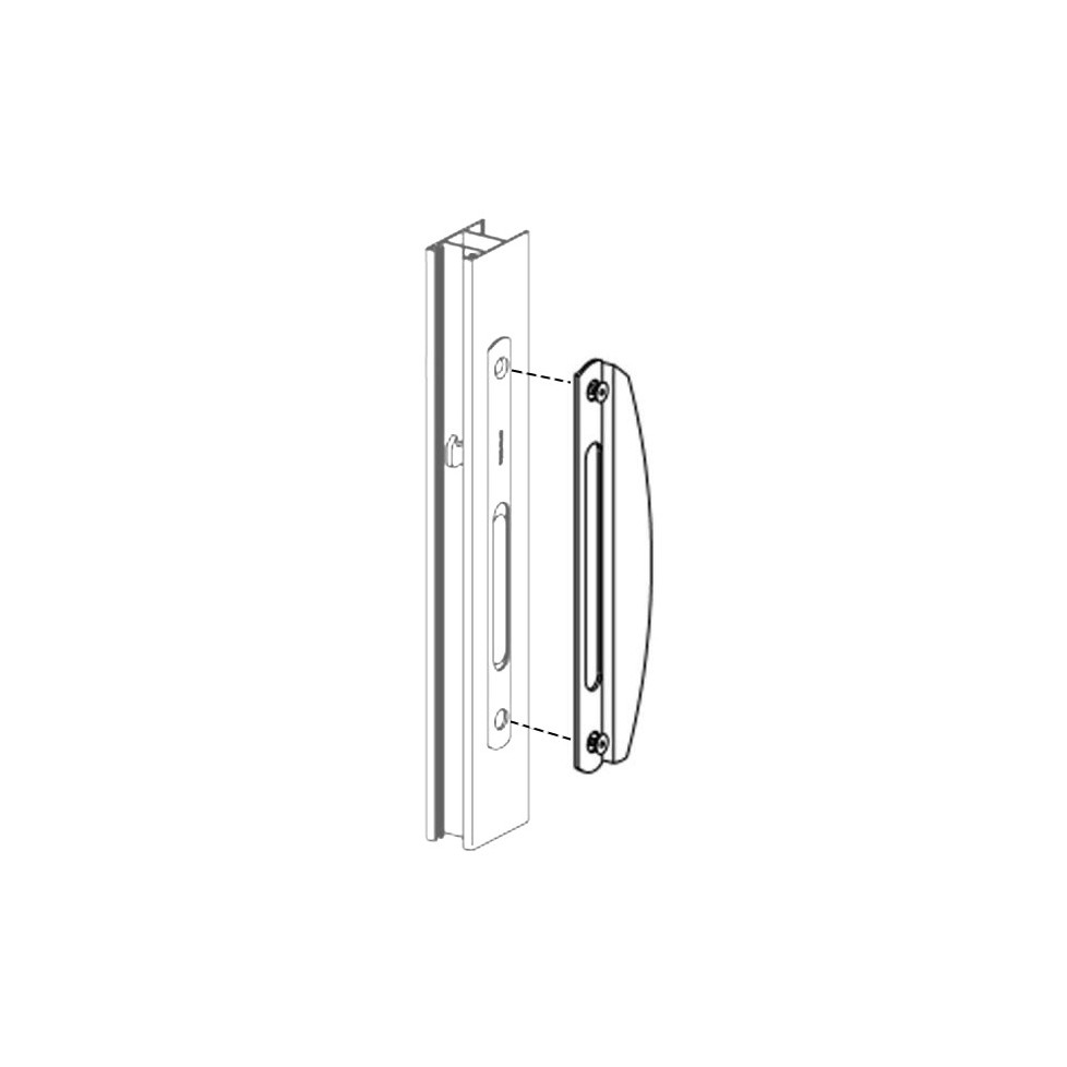 T3064.1644 Tirage BLANCHE poignée coulissant TECHNAL T3064.1644 Tirage BLANCHE poignée coulissant TECHNAL