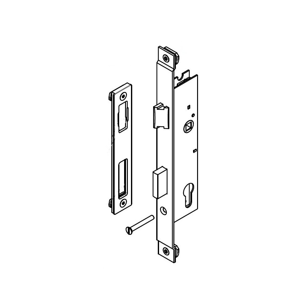 T920001 Serrure 1 point à clames TECHNAL