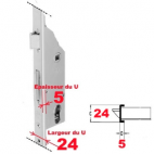 8611U24/5 axe à 34 à rouleau Serrure SOBINCO