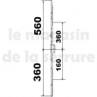 KIT 36/56 remplacement 23A0089 3GR 360x560  suivant dimensions ci dessous