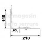 TEUL 5010 Renvoie d'angle Bas 1 galet SI-AUBI