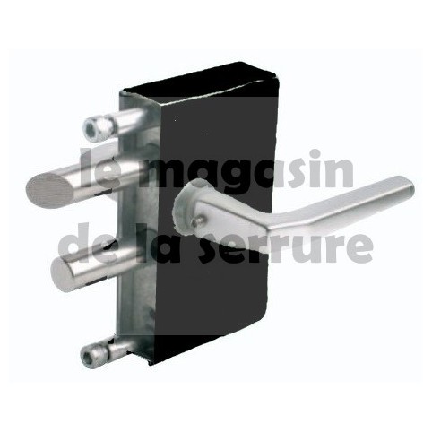 Serrure JDC 104 tube carré 30-50 NOIRE