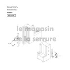 98050330 kit palier d'angle blanc SCHUCO