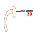 Poignée articulée Blanche 39