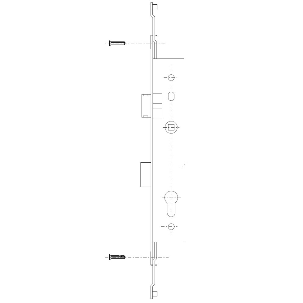 TKP001 Serrure 3 points TECHNAL