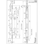 TKP001 Serrure 3 points TECHNAL