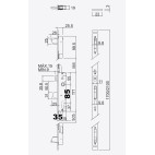 SERRURE MARC 755 85/35 3 points TP22