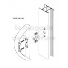 Poignée courbe baie coulissante SCHUCO