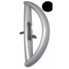 Poignée courbe baie coulissante SCHUCO