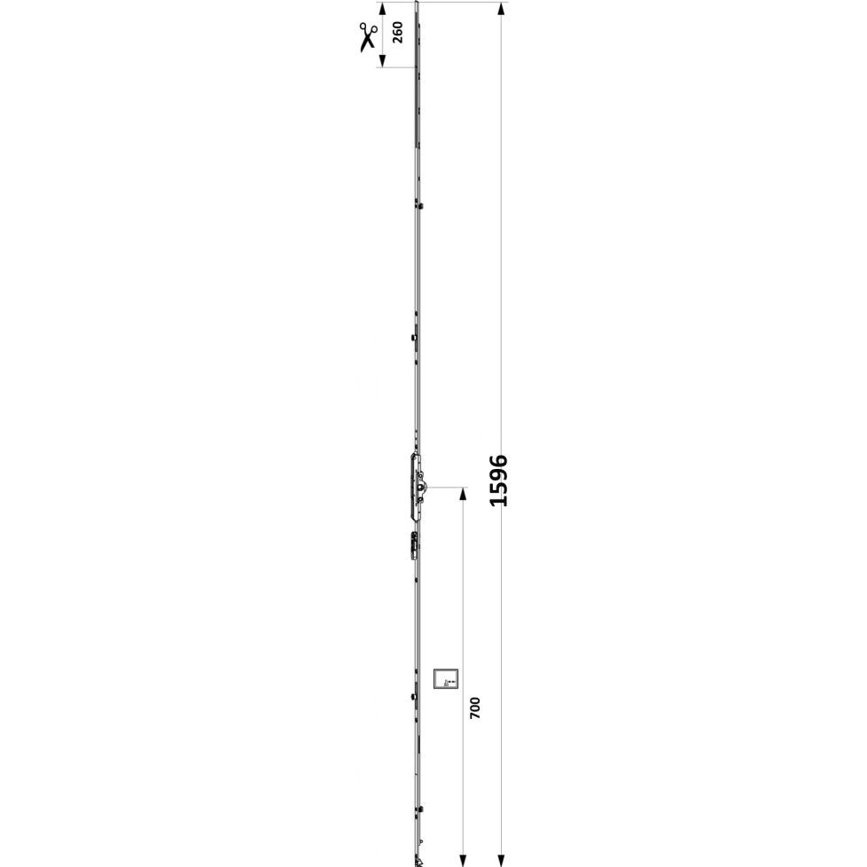 207305 axe 6.5 Gm700 1591-1700 Crémone OB MACO