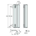 6406.51 poignée de TIRAGE pour coulissant STREMLER BLANC 9010