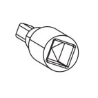 Adaptateur de carré négatif OB F6 WINKHAUS
