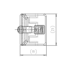 254523 Gâche rouleau LM4200 SIEGENIA