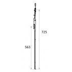 623201 axe 6 GR725 Crémone ROTO NT