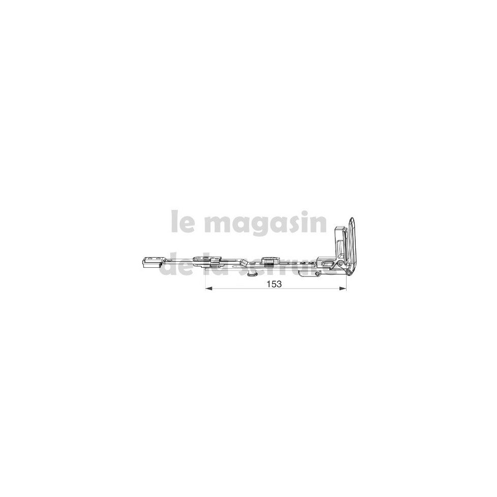 Verrouillage de semi-fixe MM rallongeable MM avec 1 i.S.