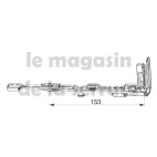 Verrouillage de semi-fixe MM rallongeable MM avec 1 i.S.