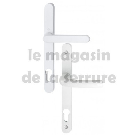 poignee porte étroite entraxe 92 gris clair
