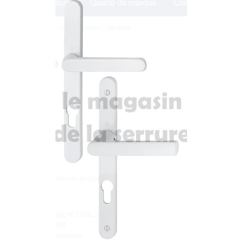 poignee porte étroite entraxe 92 saillie réduite